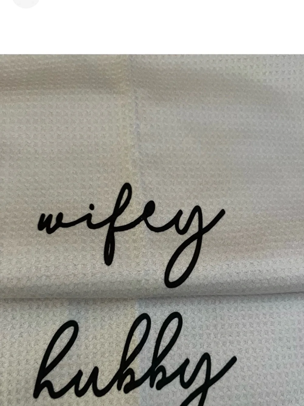 Wifey & Hubby Bathroom Hand Towel Set